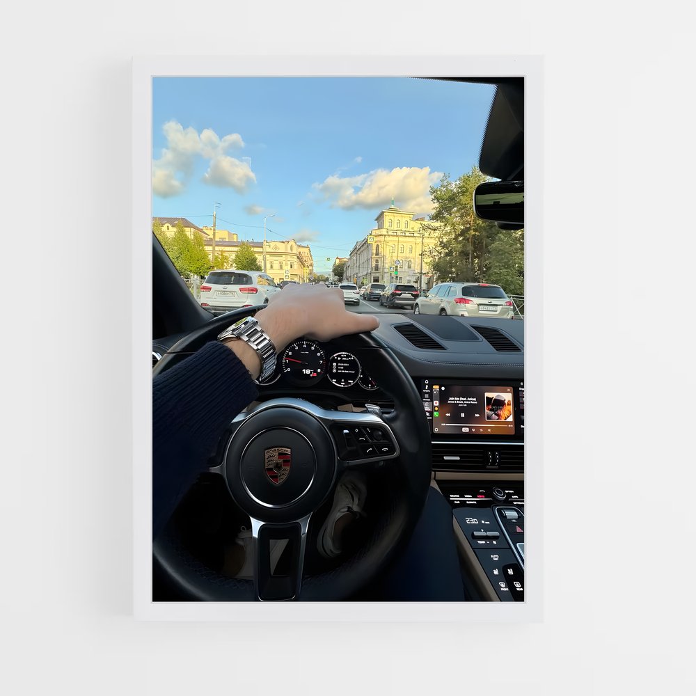 Poster Pilote Urbain – affiche Porsche (vue 3)